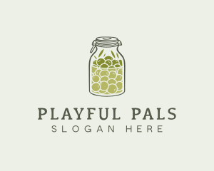 Olive Oil Jar logo design