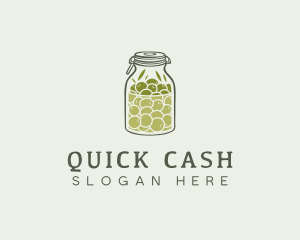 Olive Oil Jar logo design