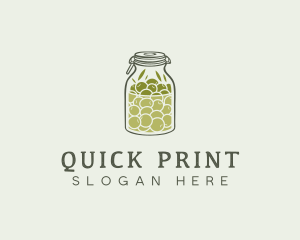 Olive Oil Jar logo design