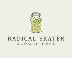 Olive Oil Jar logo design