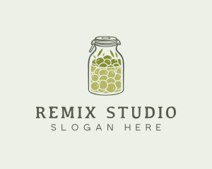 Olive Oil Jar logo design