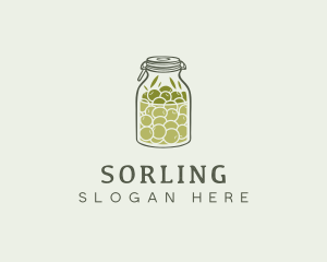 Olive Oil Jar logo design