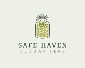 Olive Oil Jar logo design