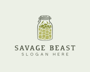 Olive Oil Jar logo design