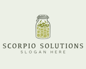 Olive Oil Jar logo design