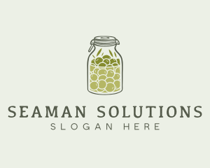 Olive Oil Jar logo design