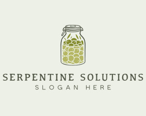 Olive Oil Jar logo design