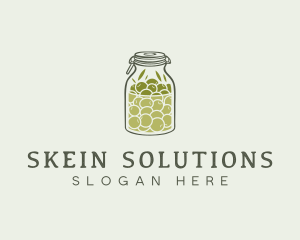 Olive Oil Jar logo design