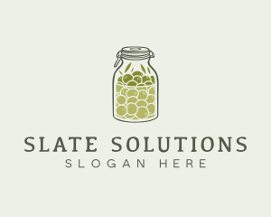 Olive Oil Jar logo design