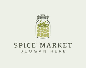 Olive Oil Jar logo design