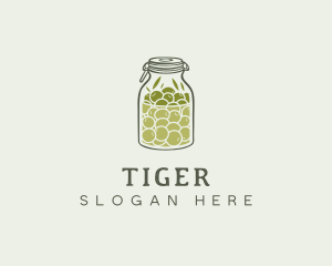 Olive Oil Jar logo design