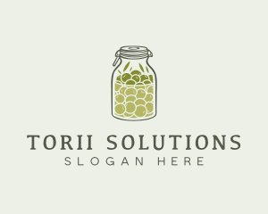 Olive Oil Jar logo design