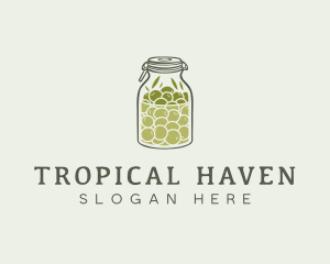 Olive Oil Jar logo design