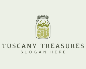 Olive Oil Jar logo design