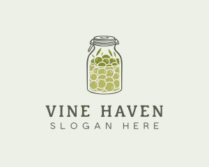 Olive Oil Jar logo design