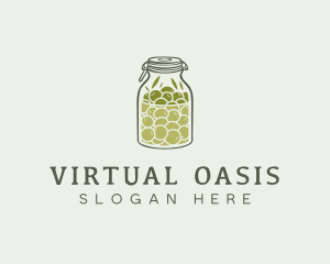 Olive Oil Jar logo design