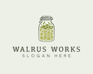 Olive Oil Jar logo design