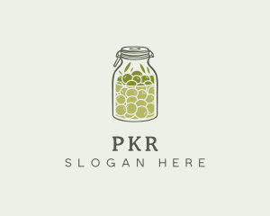 Olive Oil Jar logo design