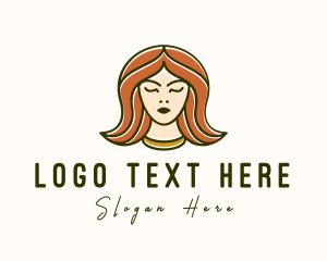 Beautiful Woman Fashionista  Logo