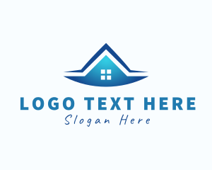 Residential House Roofing logo design