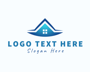 Window - Residential House Roofing logo design