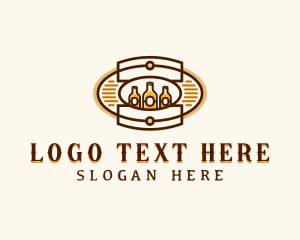 Bar Beer Bottle Logo