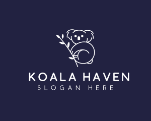 Koala Bear Animal  logo design