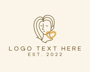 Girl - Woman Fashion Earring Jewelry logo design