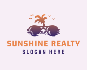 Travel Beach Sunglasses logo design