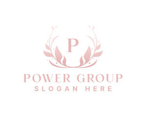 Elegant Art Flower Wreath Logo