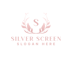 Elegant Art Flower Wreath Logo