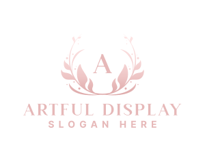 Elegant Art Flower Wreath logo design