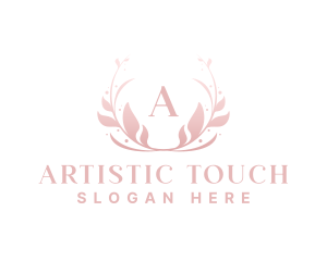 Elegant Art Flower Wreath logo design