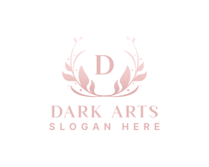 Elegant Art Flower Wreath logo design