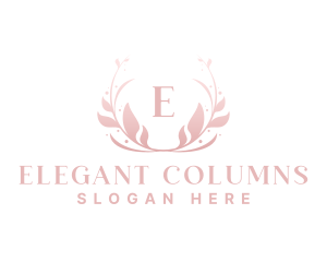 Elegant Art Flower Wreath logo design