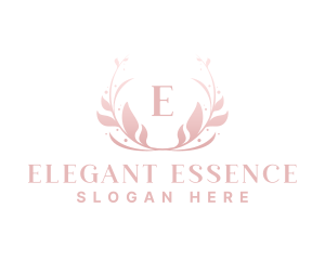 Elegant Art Flower Wreath logo design