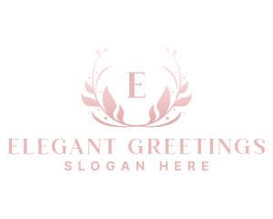 Elegant Art Flower Wreath logo design