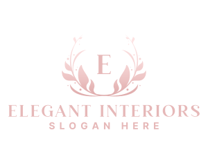 Elegant Art Flower Wreath logo design