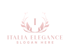 Elegant Art Flower Wreath logo design