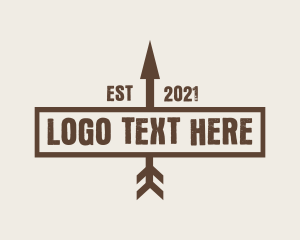 Veteran - Brown Arrow Signage logo design