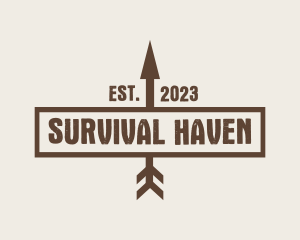Survival - Hipster Arrow Signage logo design