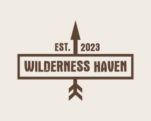 Survivalist - Hipster Arrow Signage logo design