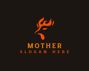 Hot - Flaming Chicken Fire logo design