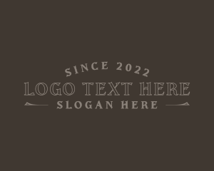 Hobby - Vintage Classic Wordmark logo design