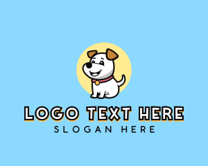Dog Bone - Cartoon Pet Dog logo design