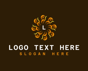 Coding - Hypnotic Modern Swirl logo design