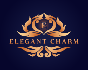 Elegant Ornamental Crest logo design