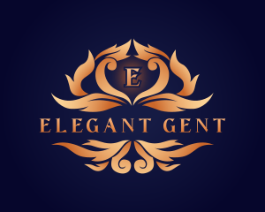 Elegant Ornamental Crest logo design