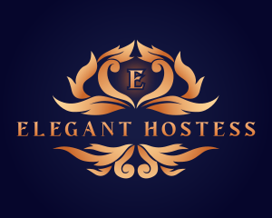 Elegant Ornamental Crest logo design