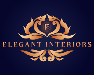 Elegant Ornamental Crest logo design